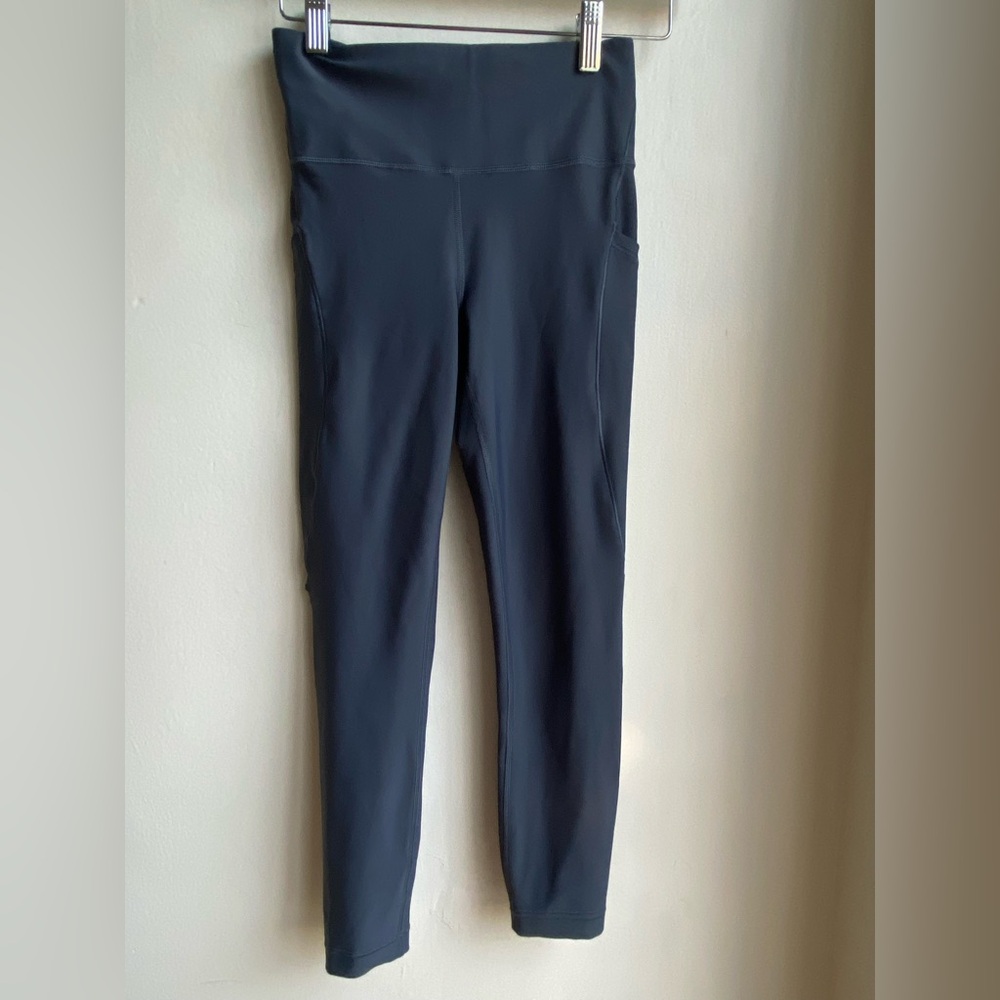 ATHLETA Women’s Leggings Size XS - Gray - Side Pockets - Adjustable Waist